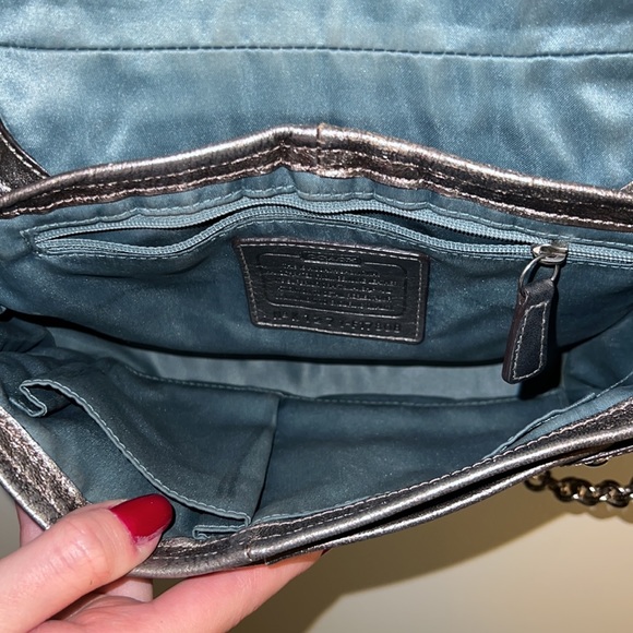 Pewter Coach Purse - Picture 8 of 9